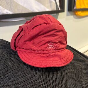 Vintage Capo Skipool Womens' Red Hat Cap Ear Flaps Warm Made In‎ Austria RARE